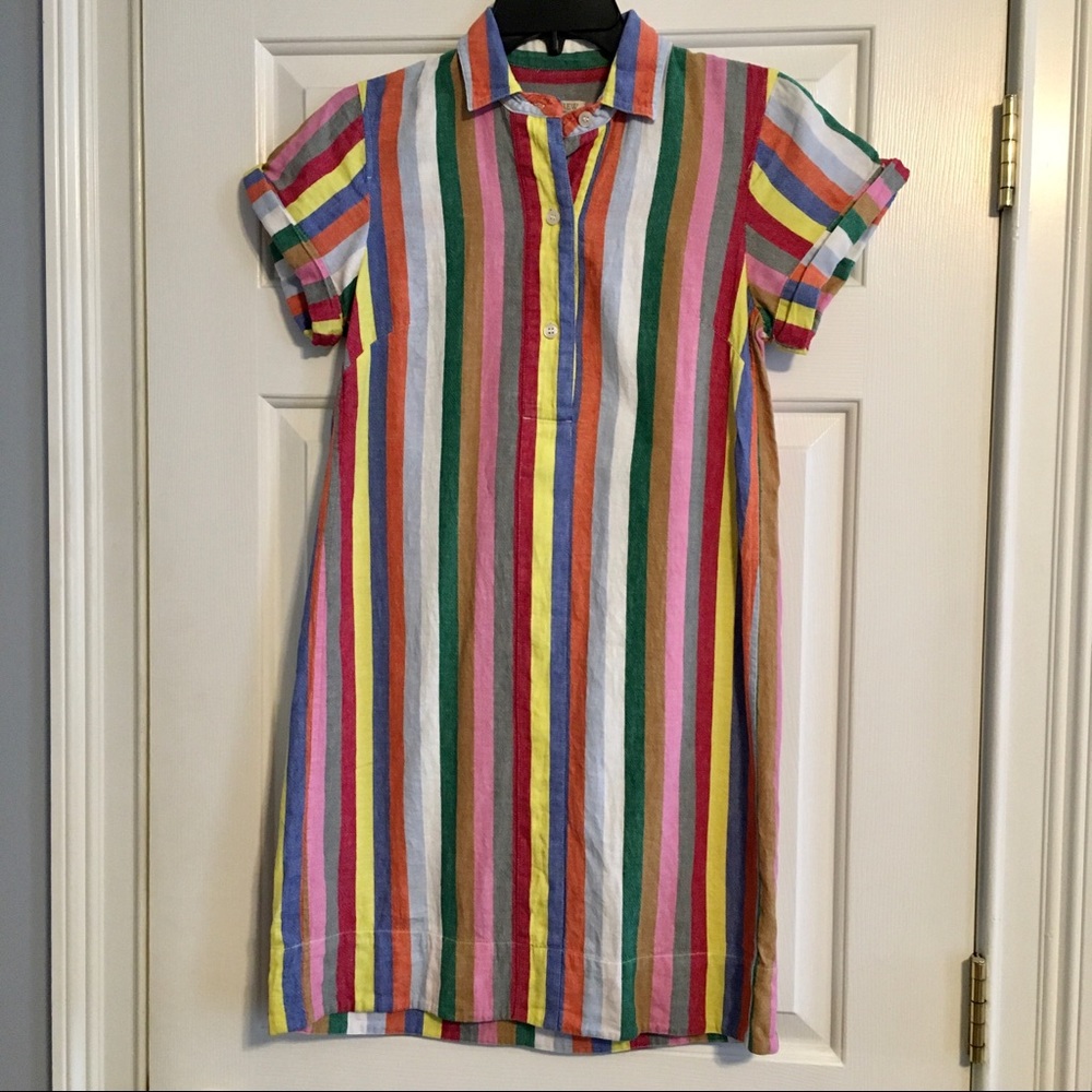 JCrew Striped dress size XS
